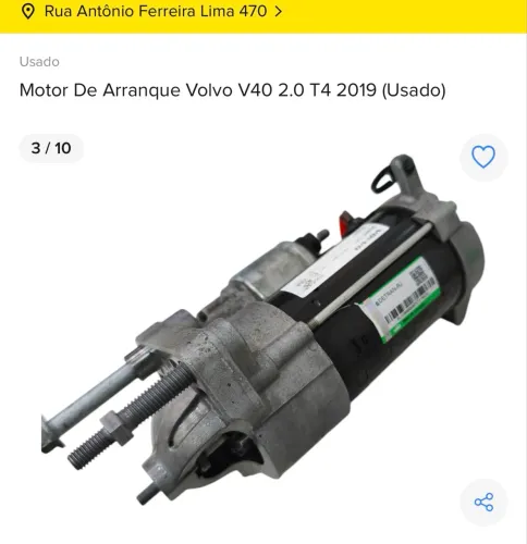 Motor de Arranque Volvo V40 2.0 T4 2019