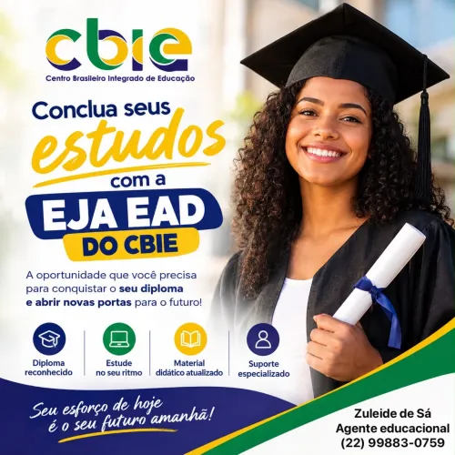 CONCLUA SEUS ESTUDOS PELA EJA EAD DO CBIE