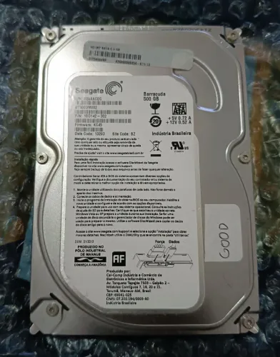 HD 500gb Seagate - Saudável