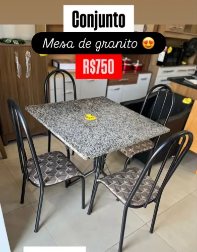Super promoção de Conjunto de Mesa 4 cadeiras!!
