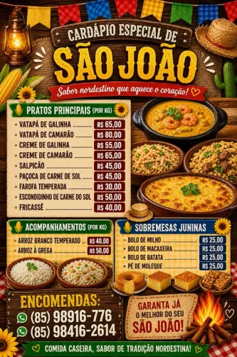 Buffet móvel raiz nordestina