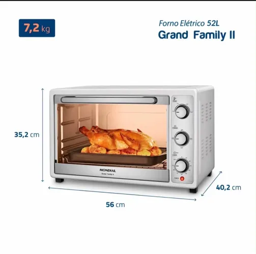 Vendo Forno MUNDIAL | Grand Family 52 litros