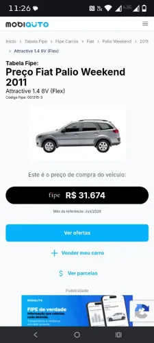 Fiat Palio Week. Attractive 1.4 Fire Flex 8V 2012