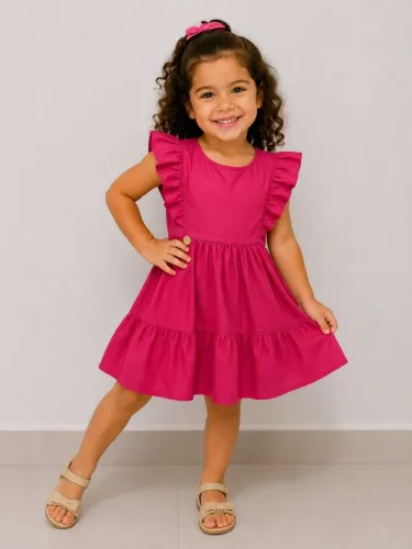 Vestido infantil em linho