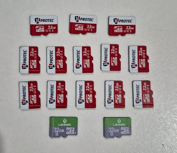 LOTE 15 Unidades Cartões De Memória 32gb Atacado