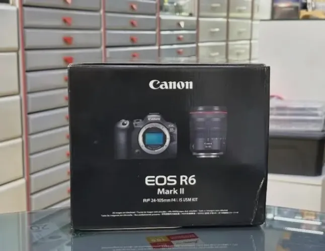 Câmera Cânon R6 Mark II Kit com Lente 24-105mm Com Nota