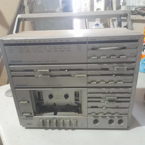 Rádio gravador Vintage Polyvox PA-850