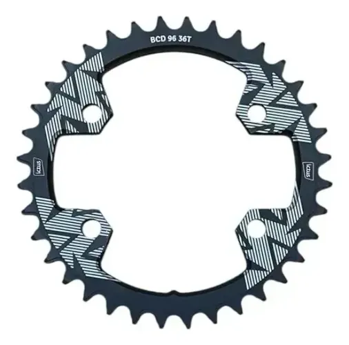 Coroa Bicicleta 36-38t Ictus Bcd 96 Assimétrica Cor Tamanho 36t