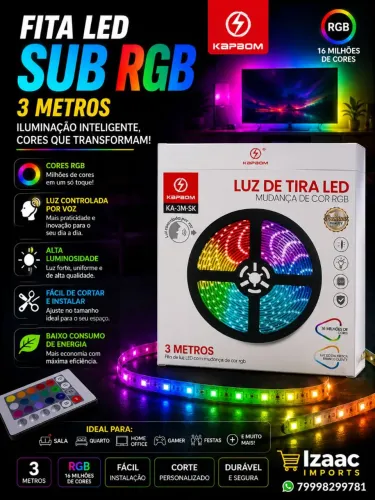 Fita LED SUB 3 metros RGB 