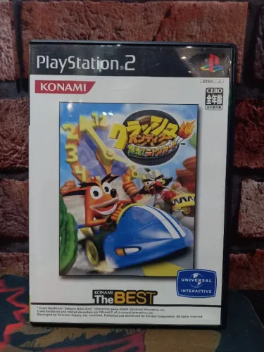 JOGO CRASH BANDICOOT BAKUSOU NITRO KART JP PS2 ORGINAL COMPLETO