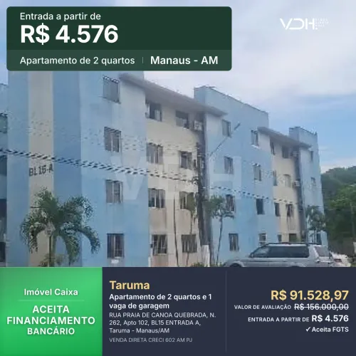 Apartamento 2 quartos - Taruma