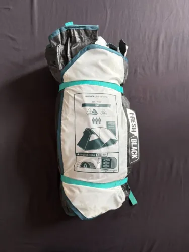 Barraca de Camping 3 Pessoas MH100 XL Fresh & Black Quechua Azul e Branco