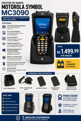Coletor de dados Motorola MC3090