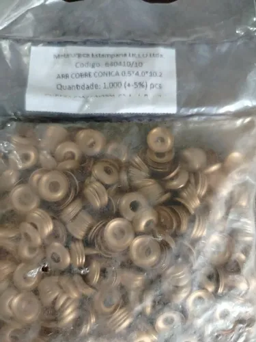 Kit 100 Arruelas de vedação cônica 