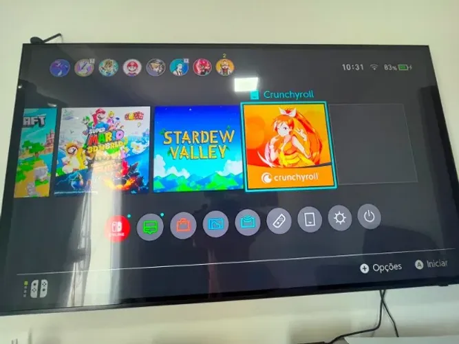 Nintendo Switch Defeito Na Tela + Jogos
