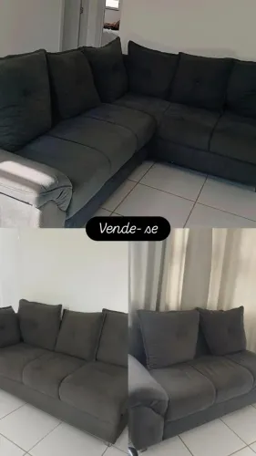 Sofá de luxo com almofadas