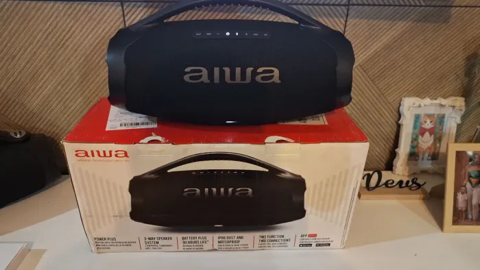 Caixa de Som Bluetooth AIWA - Potência, Qualidade e Bateria de Longa Duração