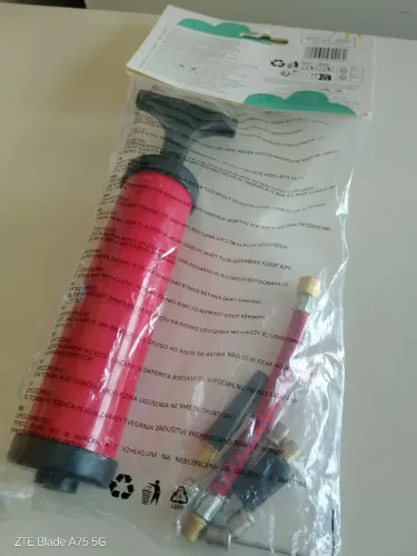 Kit bomba agulha para bolas, pneus, boias etc... Importado da Espanha 