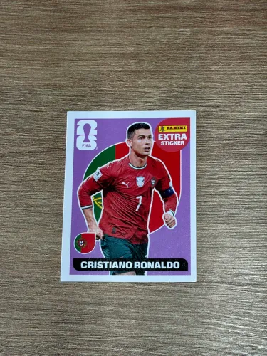 Figurinha Oficial Extra Sticker Cristiano Ronaldo