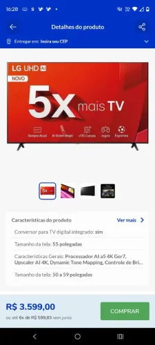 Tv LG 55