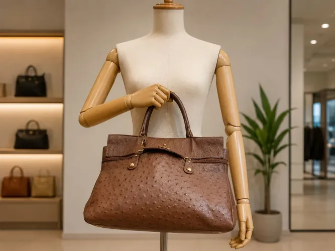 Bolsa em couro lê postiche 