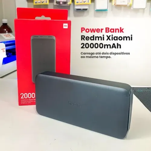 Power Bank Xiaomi Redmi de 20.000mAh Carregador Portátil