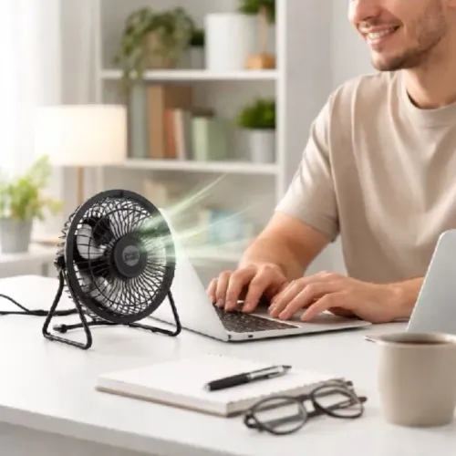 Ventilador Portátil Com Entrada USB
