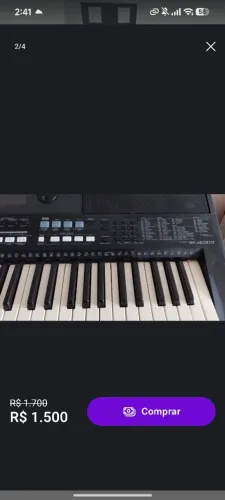 Teclado yamaha psr e433 novinho