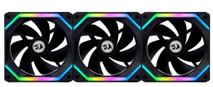 KIT GAMER UNI FAN RGB PRETO COM 3 FANS - Novo (lacradado na caixa)