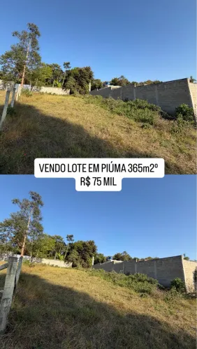 VENDO LOTE EM PIÚMA 365 4km praia