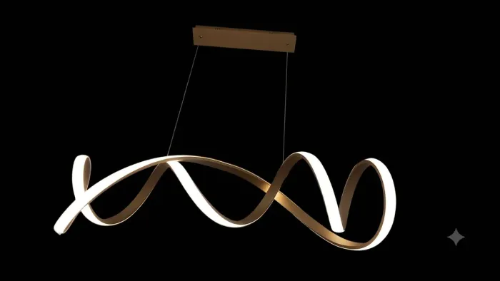 LUSTRE COM LED COMPLETO