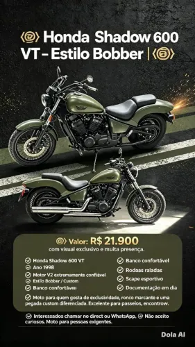 Hornet 600 e Shadow 600
