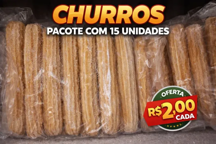 Massa de Churros 17cm Artesanal Premium Congelado