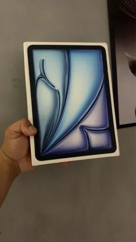  iPad Air m4 128 tela 11, azul - LACRADO, Garantia Apple 