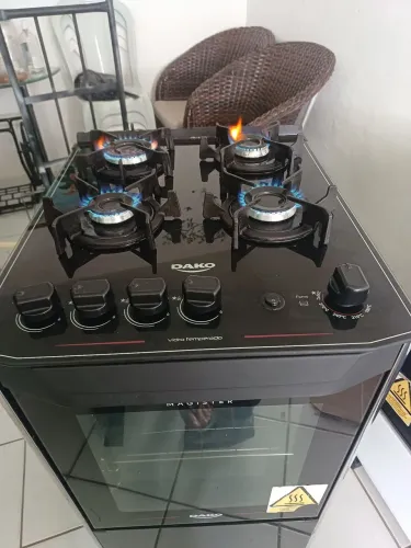 Fogão automático total semi novo