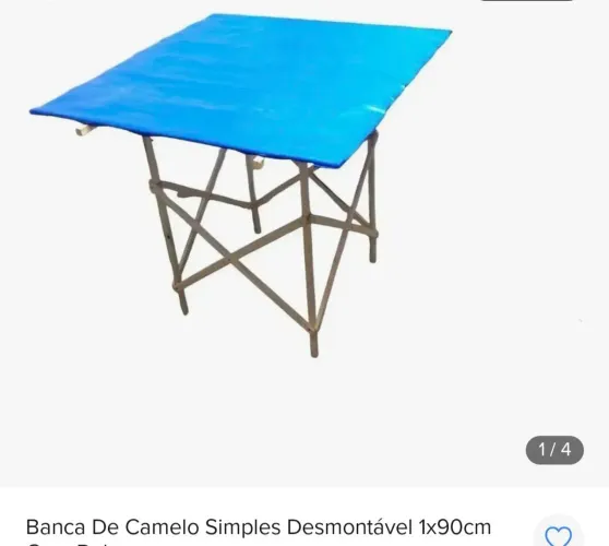 Banca de camelô simples desmontável 1,90cm