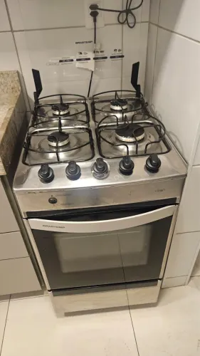 FOGÃO BRASTEMP INOX AUTOMÁTICO SEMINOVO 