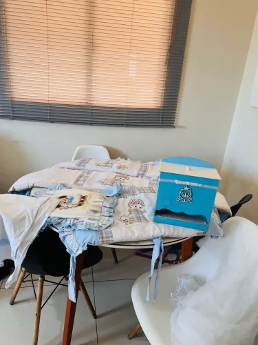 Kit berço grão de gente Theo ! Brinde porta fraldas !