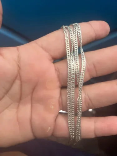 Cordão de prata Elo duplo 3M