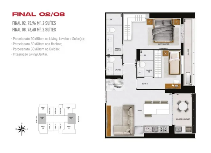 Haut Compact Life: Seu Refúgio Moderno no Setor Bueno! 2 suítes / 75.96 m²