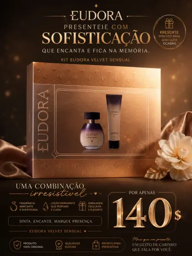 Kit de perfume e creme