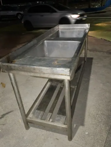 Vendo pia de inox industrial