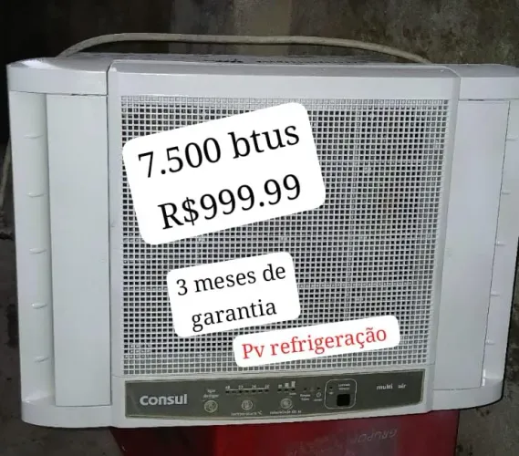 Ar 7.500 btus semi novo 