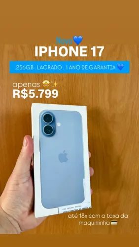 VENDO IPHONE 17 NOVO