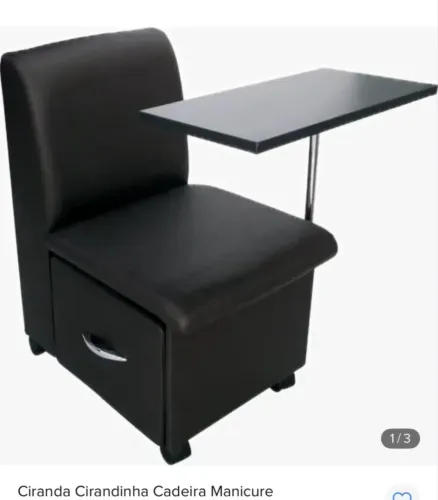 Cadeira de manicure na caixa