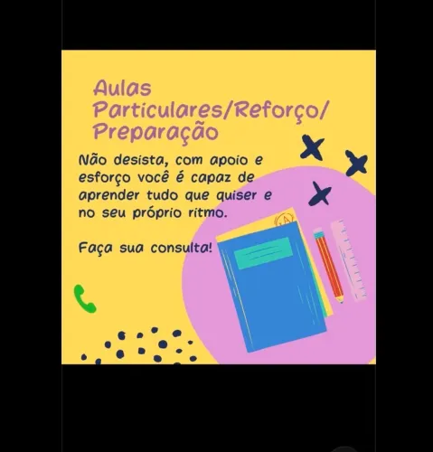 Aulas de reforço Matemática, Física e Química