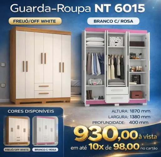 Guarda roupa 6015 6 portas 