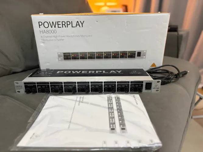 Behringer Powerplay HA8000 - Impecável | Completo na Caixa