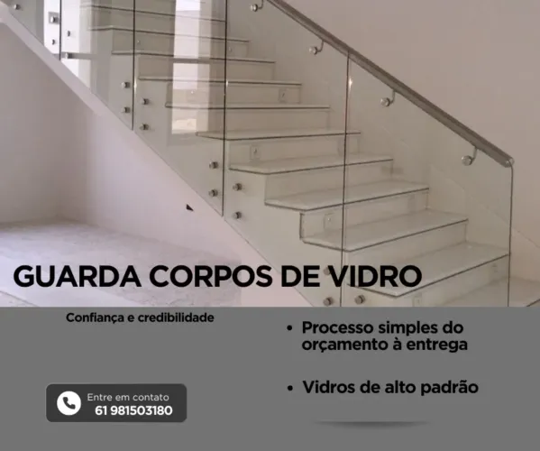 Guarda corpos de vidro premium