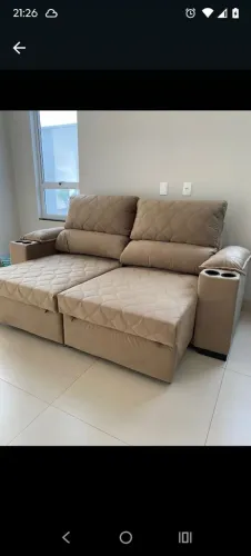 Sofá retrátil reclinável